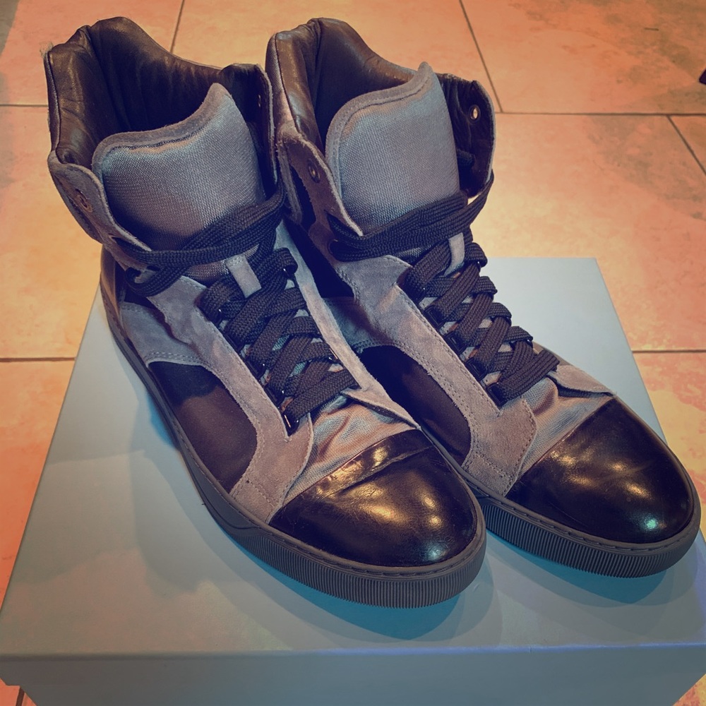Lanvin Basket Hightop/ Goatskin Reed